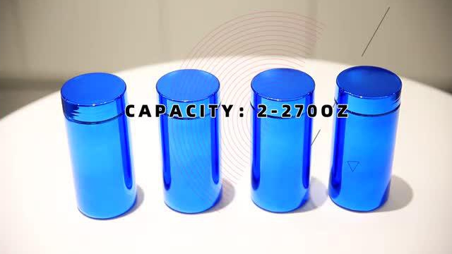 Blue HDPE Bottle