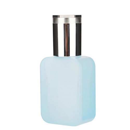 Blue Square Glass Bottle