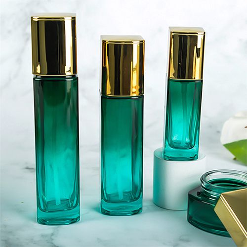 Square Glass Bottle Set