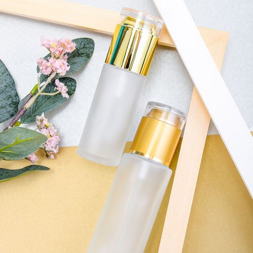 Clear & Frosted Glass Bottle