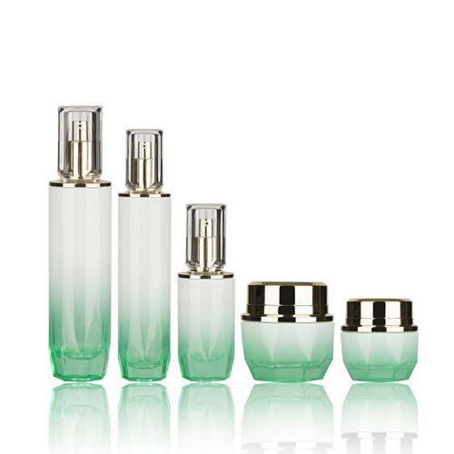 Glass Cosmetic Bottle with Dip Tube