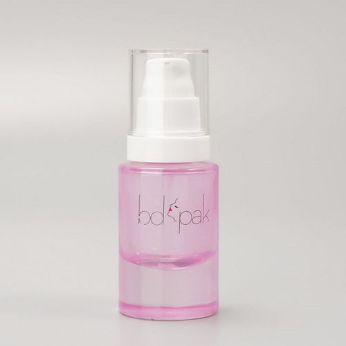 Pink Glass Bottle with Clear Cap