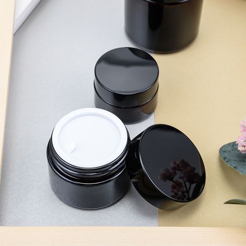 Frosted Glass Cream Jar