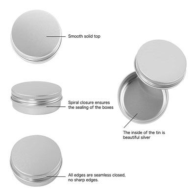 AL jar with screw lid
