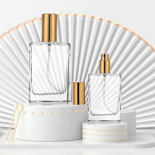 Clear Rectangle Perfume Bottle