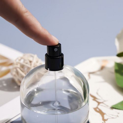 Frosted & Clear Oval Perfume Bottle