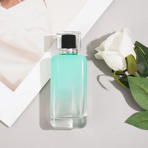 Green Rectangle Perfume Bottle