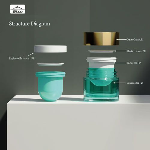 Refillable Glass Jar