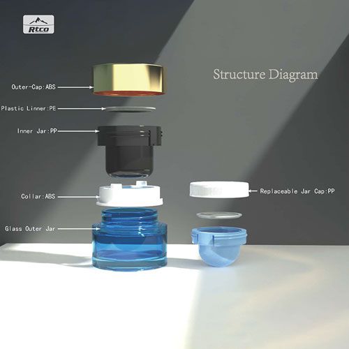 Refillable Glass Jar